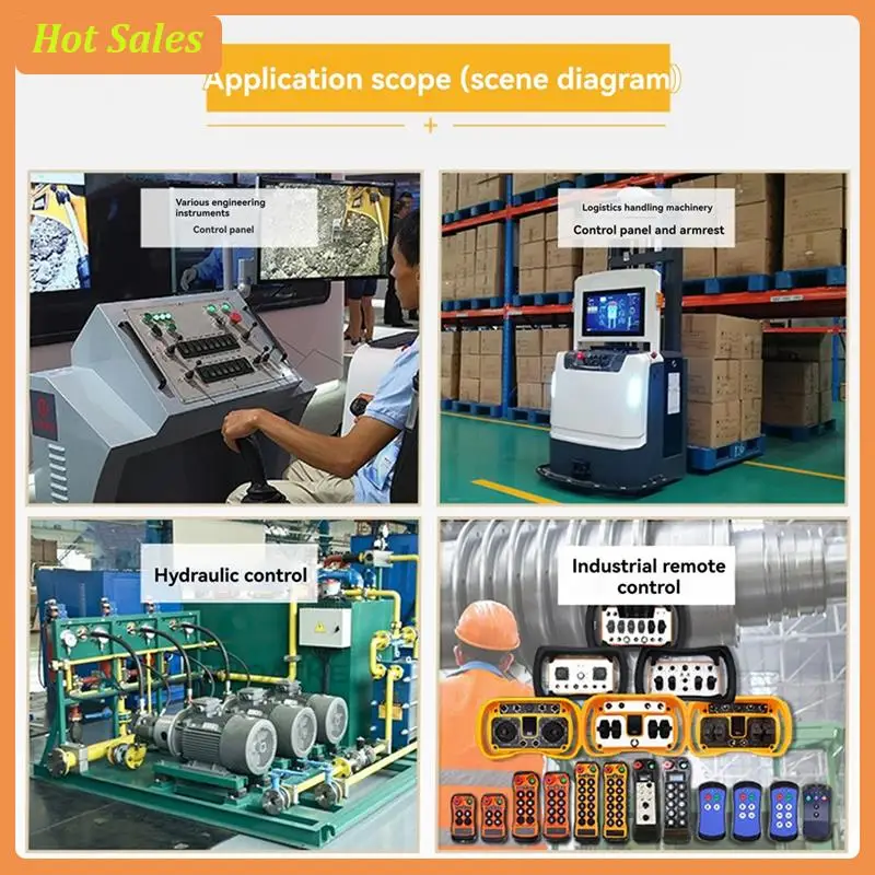 Single Shaft Push Rod Hall Joystick Hall Effect Fingertip-Operated Joystick Forconstruction Equipment Cranes