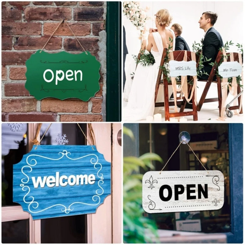 F3MA Незаконченный пустой знак акриловый подвесной знак с веревкой Приветственный знак для пирографии, живописи, письма,