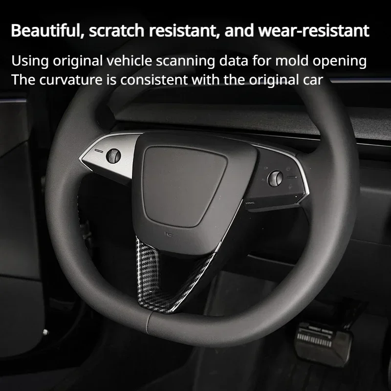 Steering Wheel Patch for Tesla Model 3 Highland Model Y/YL 2025 Steering Wheel U-shaped Patch Protective Cover ABS Accessories