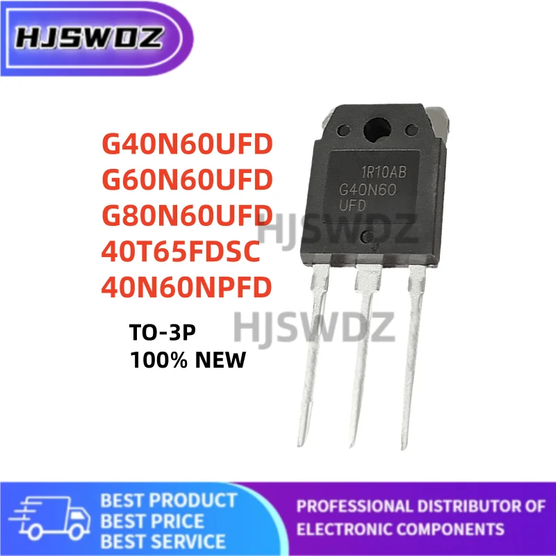 5Pcs 100% New G40N60UFD G60N60UFD 40T65FDSC 40N60NPFD G80N60UFD SGH40N60UFD SGH60N60UFD SGH80N60UFD TO-3P IGBT Tube