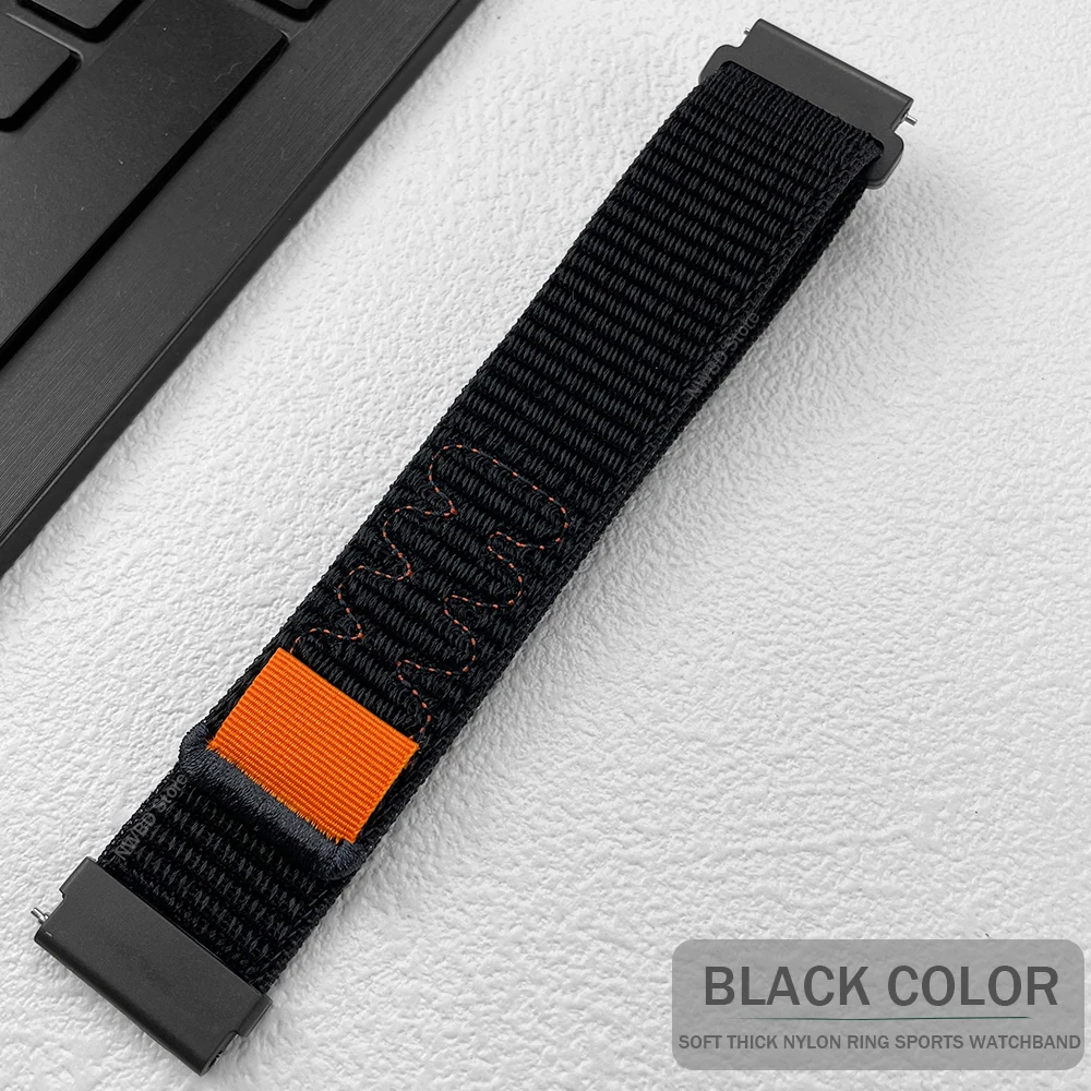 Nylon Band for Samsung Galaxy Watch 6 Classic 47mm 43mm/Galaxy Watch 5 Pro 45mm/44mm 40mm/Watch4 46mm Strap / Active 2 Watchband