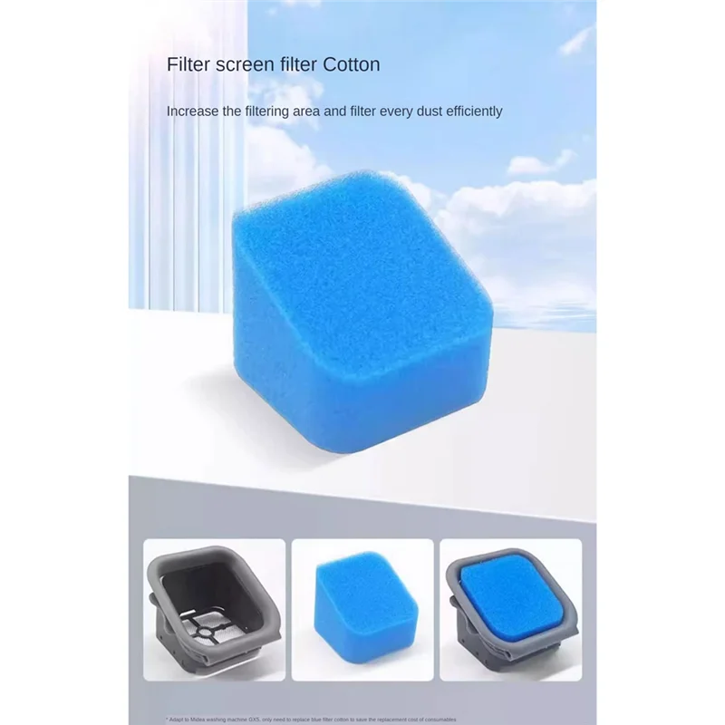 -ESTR para Midea GX5 Pro / X6 Pro / G9 fregador de suelo piezas de vacío accesorios cepillo rodillo esponja lavable