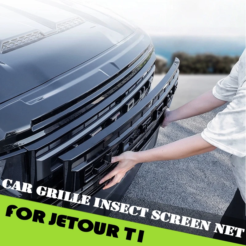 Car Grille Insect Proof Net Fit for Jetour Shanhai T1 2024 2025 Modified Car Front Face Buckle Type Grille Dust Proof Mesh