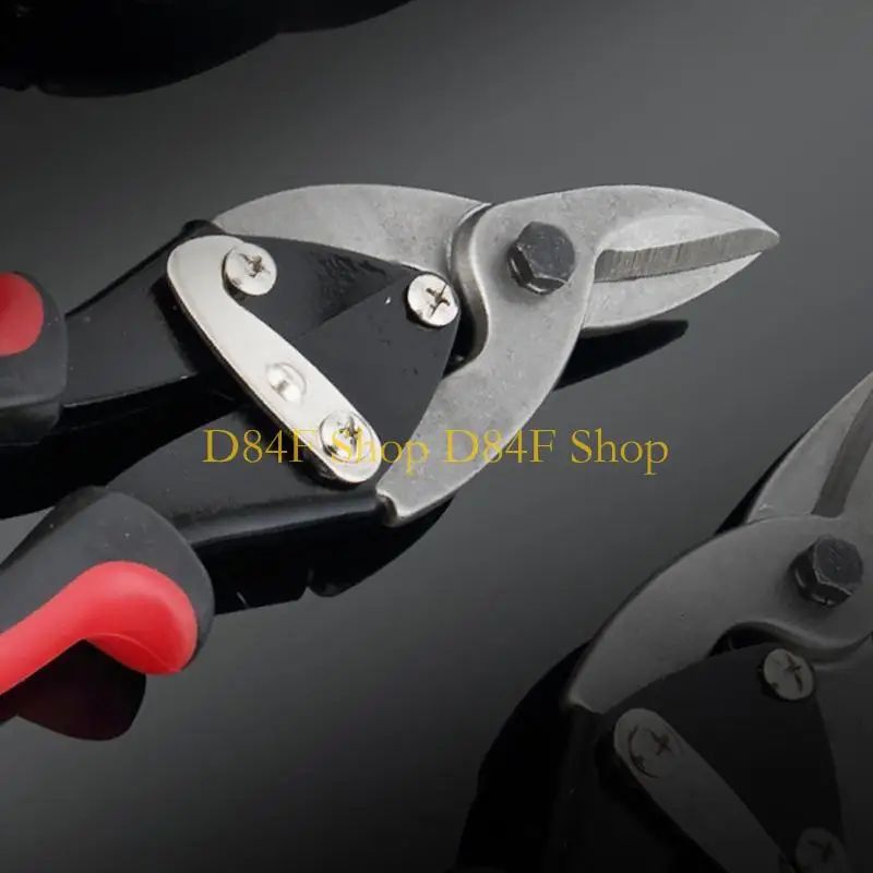 D84F Professional 10 Inches Compound Action Aviation Tin Snip Aviation Shears Straight/Left/Right Cut Metal Shears Durable