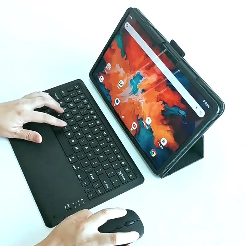 Business Leather Case For Teclast T60 12 Inch Tablet PC PU Cover with Hand Holder Grip Shell