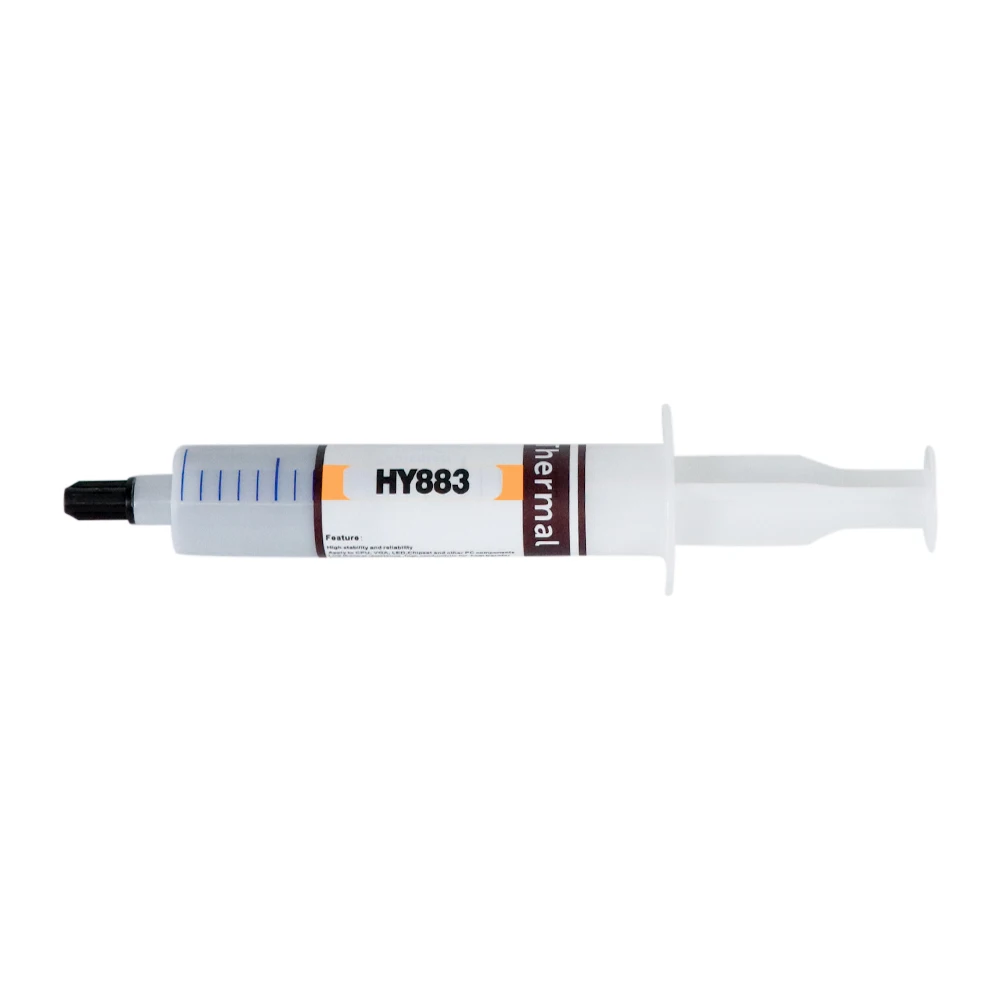 Pasta de graxa térmica HY883 TU20G 6,5 W cinza para resfriamento de dissipador de calor de chips CPU VGA