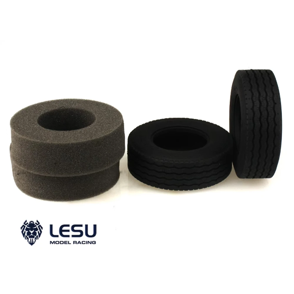 LESU S-1215&S-1216, 1/14 truck Tamiya tractor head simulated striped road tire skin, high-quality rubber mud truck tire model