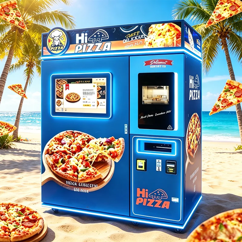 Automatic Pizza Machine Frozen to Fresh in 3 Minutes Rotating Oven