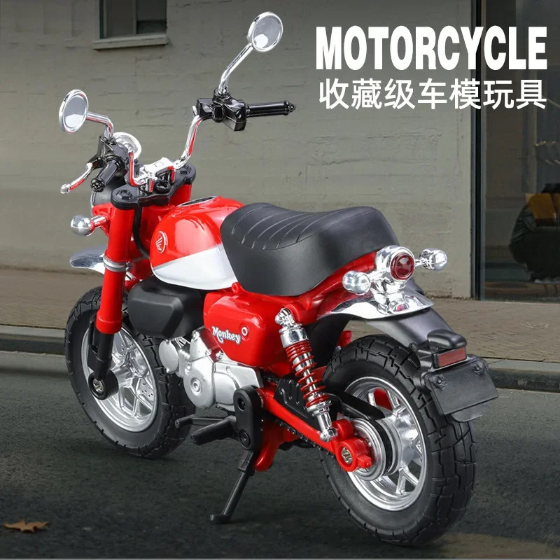 1:12 Honda Little Monkey Alloy Motorcycle Model Decoration Children's Toy Gift