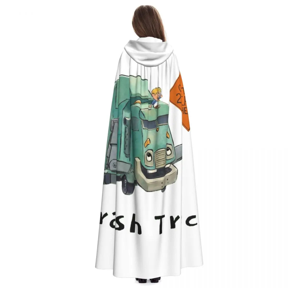 쓰레기 트럭 만화 넷플릭스 긴 후드 망토 마녀 중세 의상 코스프레 케이프 할로윈 코트 성인 유니섹스
