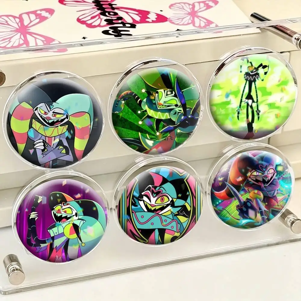 Helluva Boss Fizzarolli Animation  25mm 32mm 44mm 58mm 75mm Brooches Badges Pins for Accessories Gift