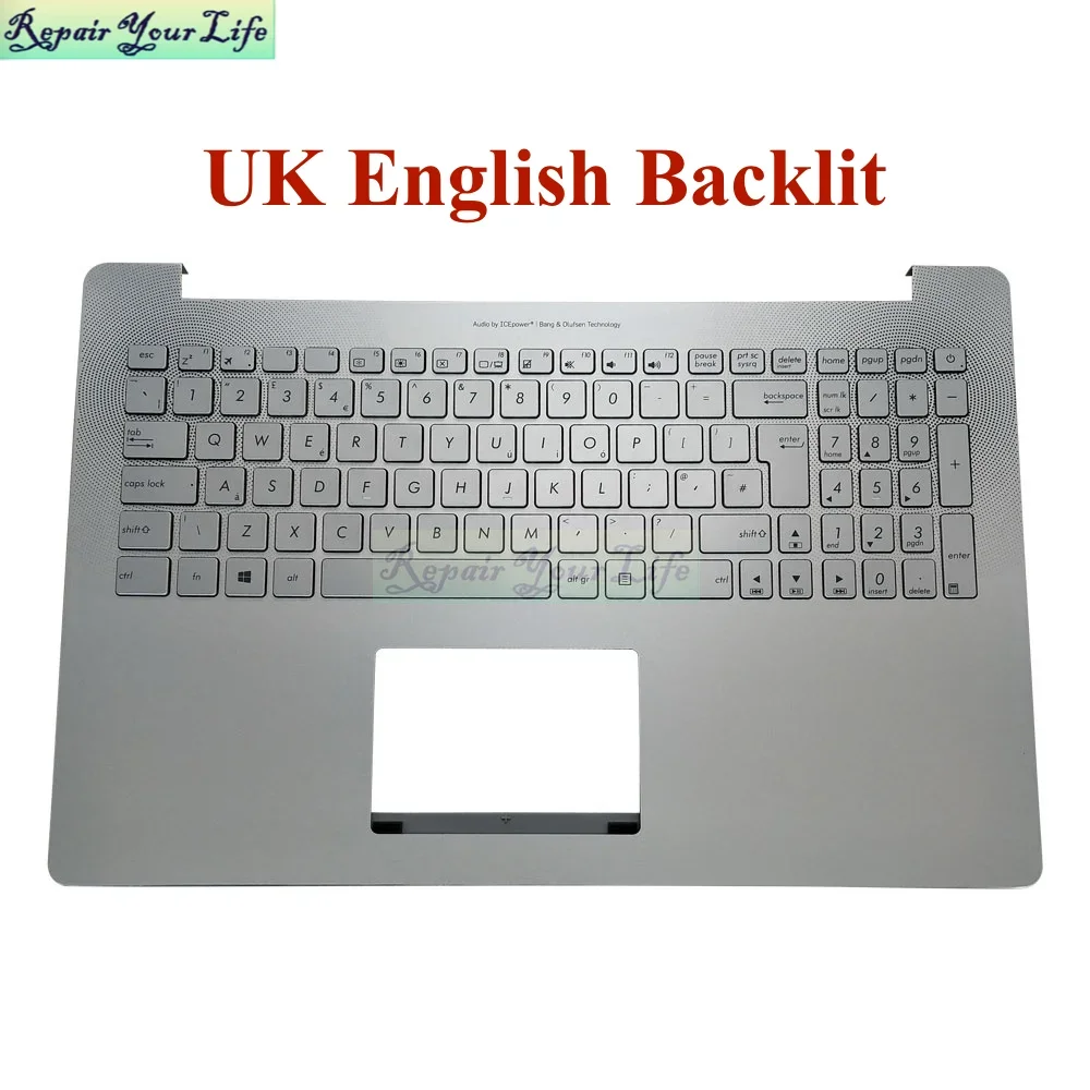 

DE German UK GB Backlight Keyboard Palmrest For ASUS UX501 UX501JM UX501JW UX501VM 13NB07D1AM0421 13NB0AU1AM0101 90NB0AU2-R32UK0