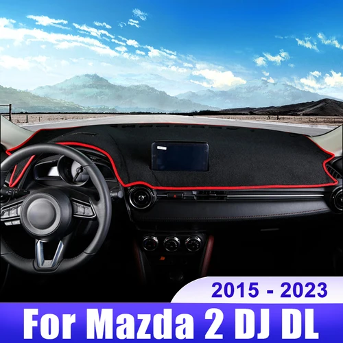 Imagen 1 del producto Para Mazda 2 DJ DL 2015 2016 2017 2018 2019 2020 2021 2022 2023 tablero de coche parasol cubierta instrumento almohadilla de escritorio Accesorios