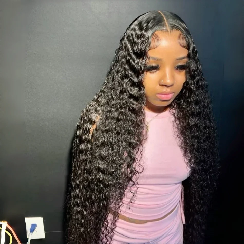 

Парик с глубокой волной Water Deep Wave, 13X4, 13X6, HD-кружевной фронтальный парик, 100% натуральные человеческие волосы, 30-40 дюймов, кудрявый парик с кружевной основой для женщин