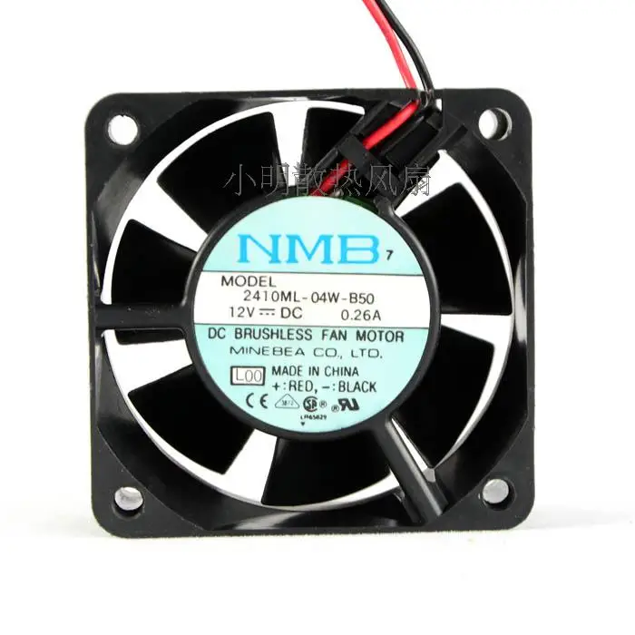 6025 6CM 12V0.26A Double Ball Large Air Volume Chassis CPU Fan 2410ML-04W-B50 60*60*25MM