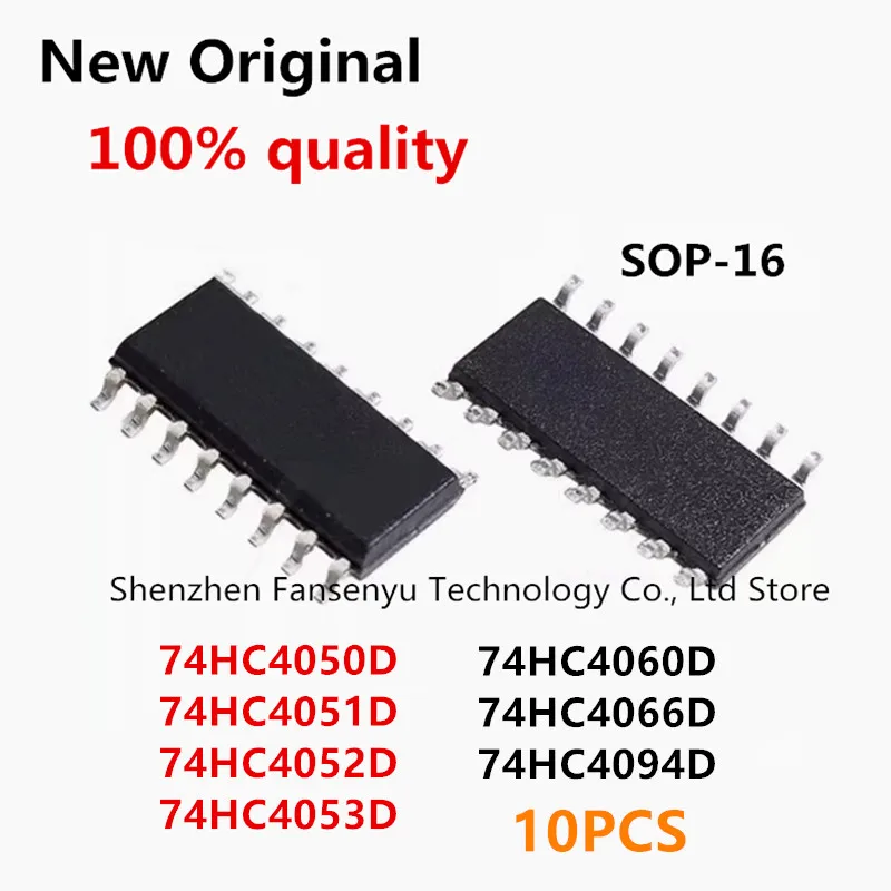 (10piece)100% New 74HC4053D 74HC4050D 74HC4051D 74HC4052D 74HC4060D 74HC4066D 74HC4094D sop-16 Chipset