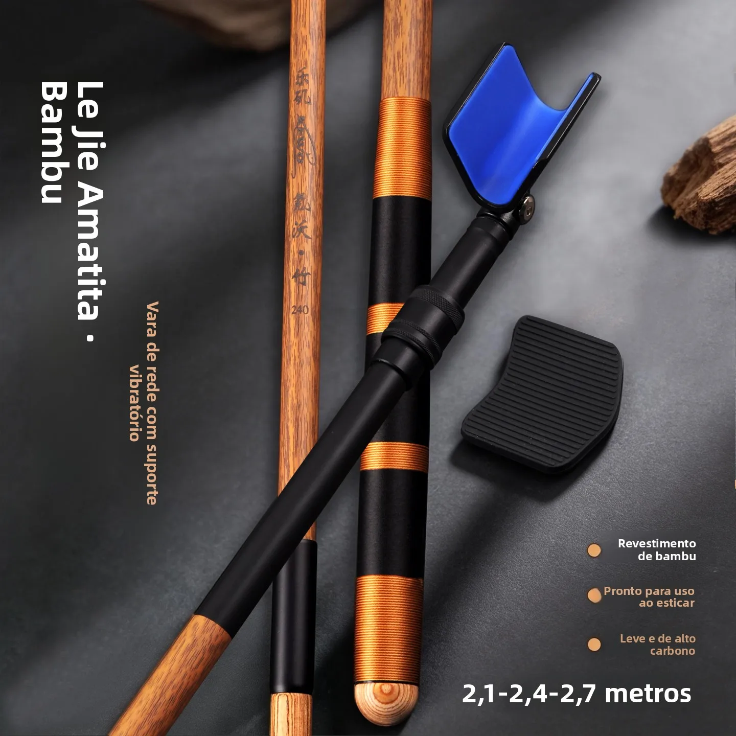 ultra-light-carbon-fishing-rod-stand-leji-21st-century-bamboo-simulation-extendable-fishing-pole-bracket-black-pit-cannon