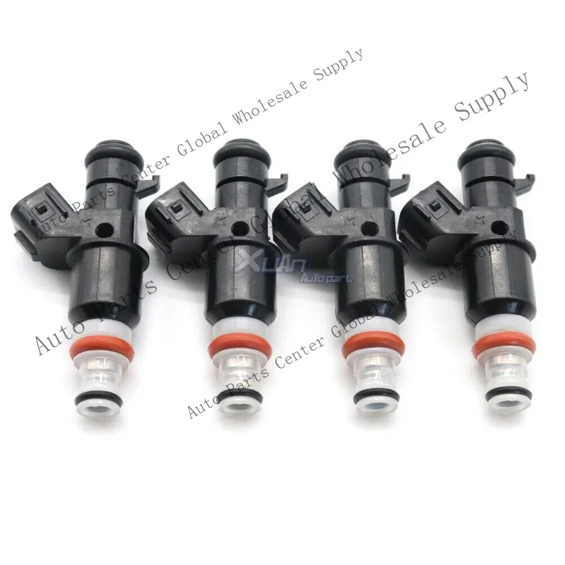 Z+ 16450-PPA-A01 New SET 4 Fuel Injectors For Honda Civic amp; CR-V 2.4L-L4 FJ484