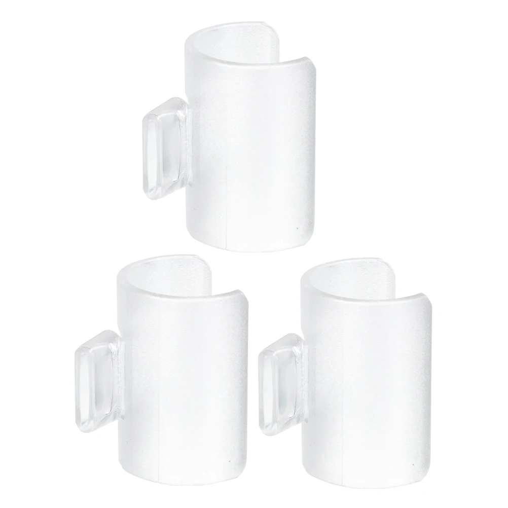 

3pcs Clear Pvc Blowing Nozzle Set Clip-On Wind Director For Beginners Practice Tool Chinese Bamboo Accessories Training Device