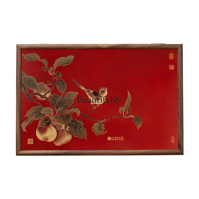 GModern simple electric box decorative painting multimedia box weak switch shielding Chinese style