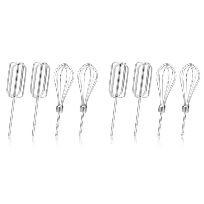 Juego de accesorios para batidoras de mano, 8 Uds., 2 estilos de batidoras de mano de acero inoxidable para batidora de mano Hamilton Beach 62682RZ-AT30