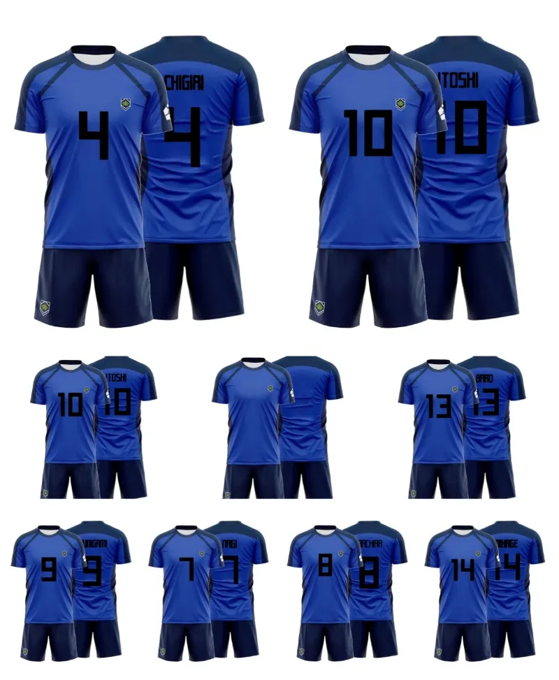 

Blue Lock Anime Jersey T-Shirt Futsal Football Pattern VL Replika Bastard Munich Short Sleeve Set Soccer Club Isagi Cosplay Sets
