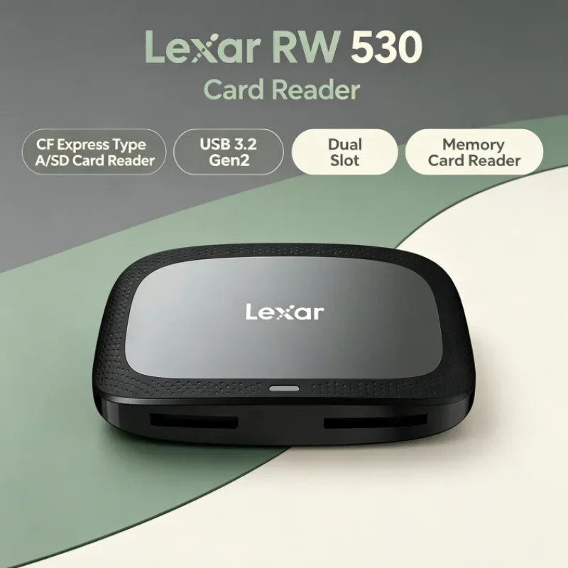 Lexar CFexpress Type A / SD Memory Card Reader SD Card Reader RW530 USB 3.2 Gen2 CFA Max 900MB/s Dual Slot