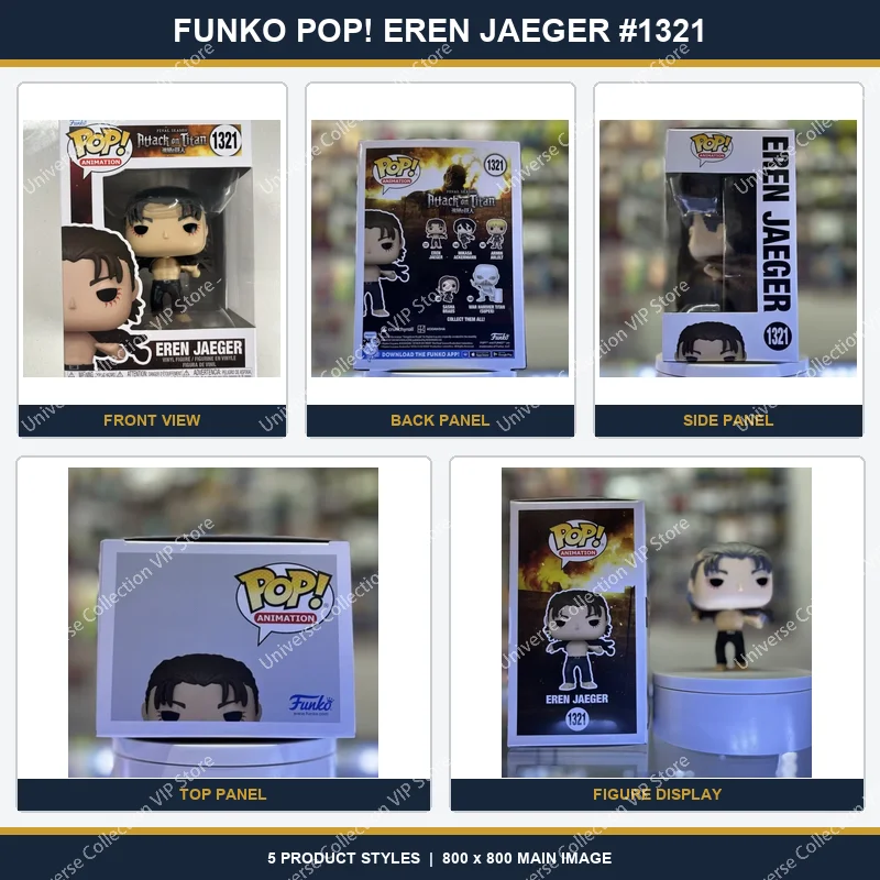 Figura Coleccionable de Vinilo Funko Pop de Eren Jaeger de Ataque a los Titanes, Adorno Decorativo de Personaje de Anime, Regalo para Fanáticos del Manga