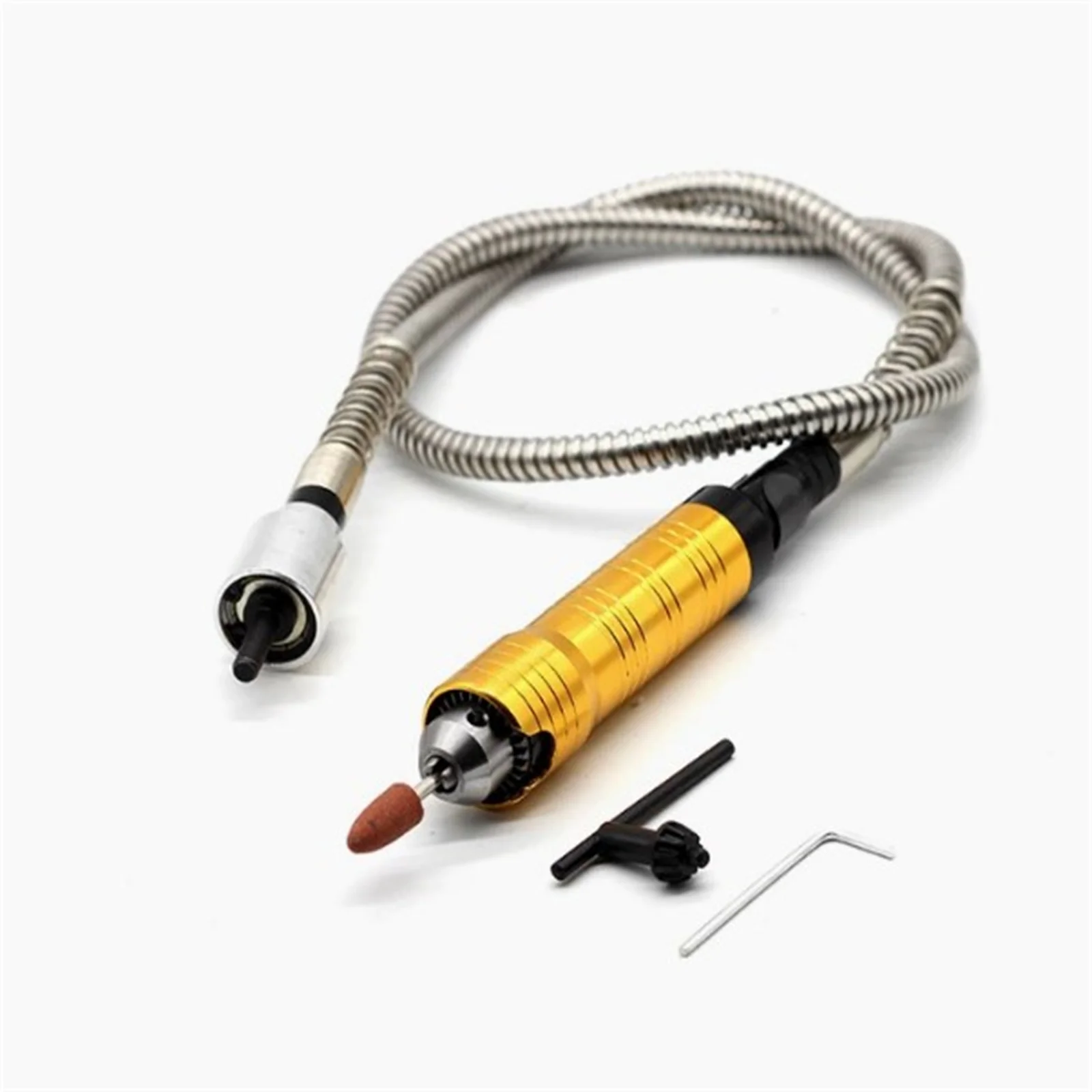 0.24in 6MM Flex Shaft Rotary Tool Attachment Engraver Flexible Shaft Handpiece Power Mini Grinder For Carving Polishing Drilling