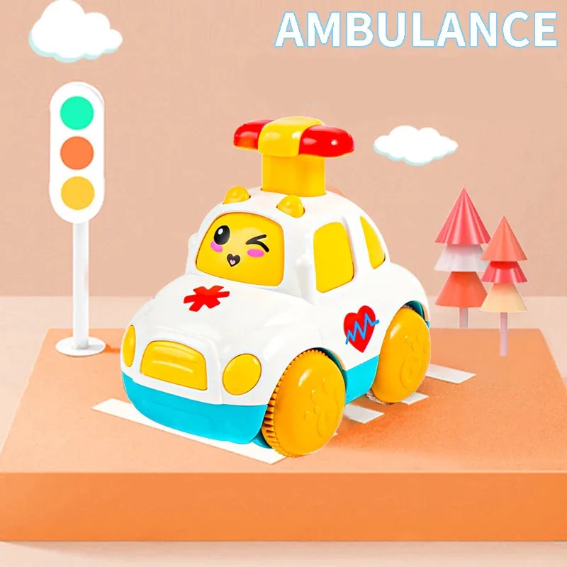 الأطفال هدية الصحافة والذهاب الكرتون شاحنة ألعاب تعليمية التراجع سيارات لعب للأطفال الصغار 12 18 شهر الطفل سيارات للطفل