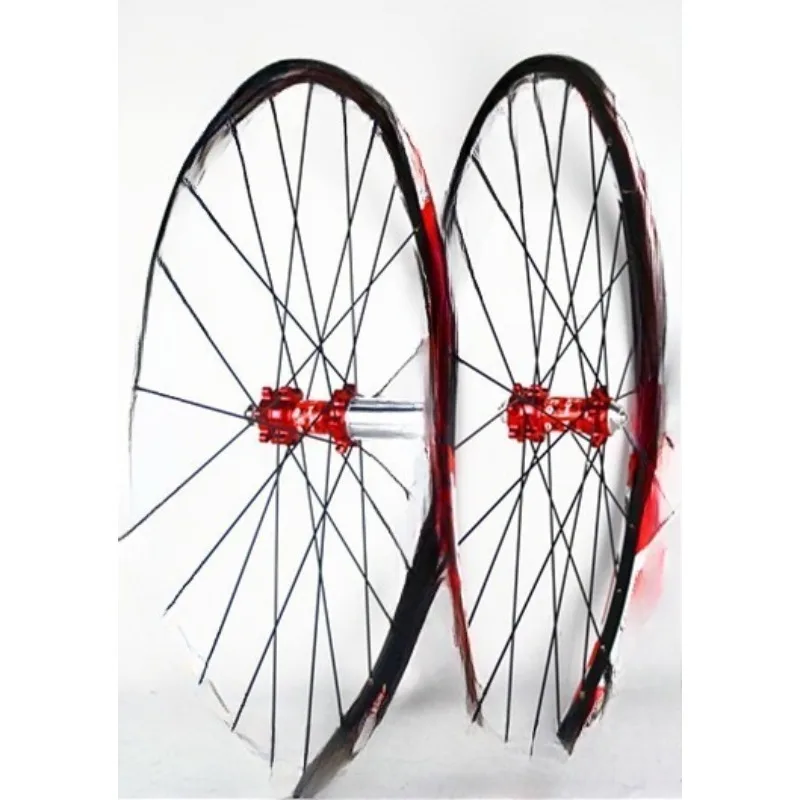 Pure disc brake 26-inch mountain bike wheel set table, flower drum moisturized with double-layer wheel FR-100