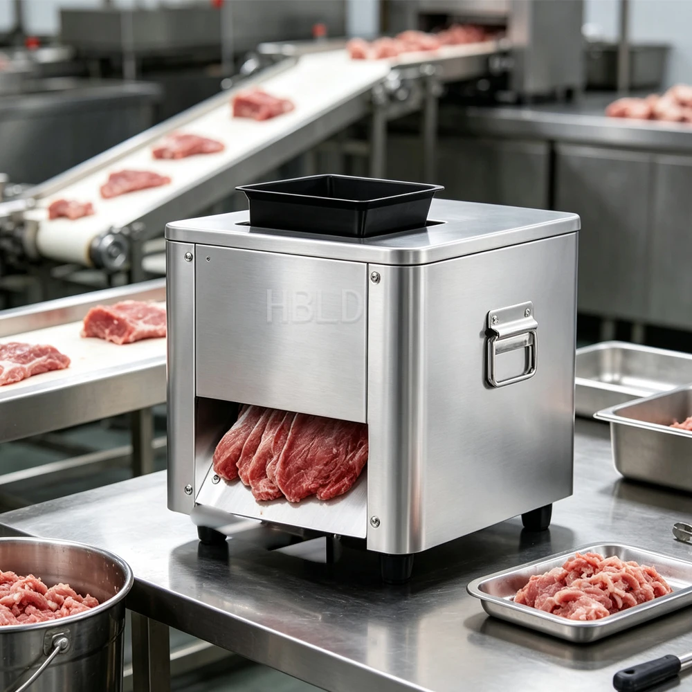 Electric Commercial Meat Processor Shredder Machine Food Slicer for Deli Restaurant Fresh Meat Application