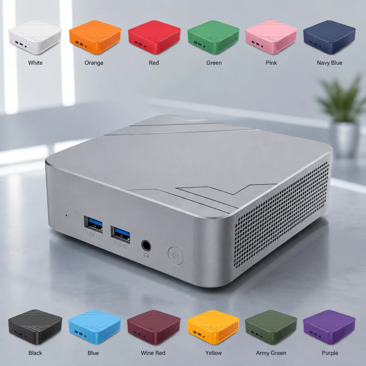Intel i3 6100 Portable Mini PC 16GB DDR4 2TB NVMe SSD Triple 4K Screen WiFi6 Bluetooth 5.2 High Performance Home Office Max