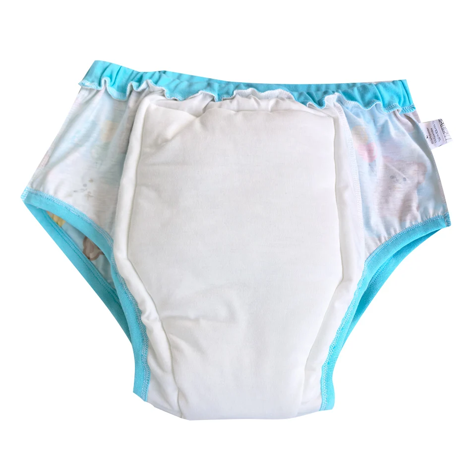 ABDL Erwachsenen-Baby-Windelhose mit Polsterung Innen, Cartoon-Muster, Trainingshose, Waschbare Windelhose, Heim- und Paar-Lernhose – Detail 3