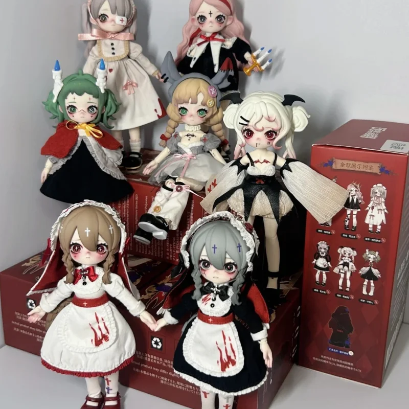 Novo autêntico nyssaa bjd brinquedo móvel série pesadelo estatueta na moda 12 pontos caixa cega kawaii presente festival ornamento para menina
