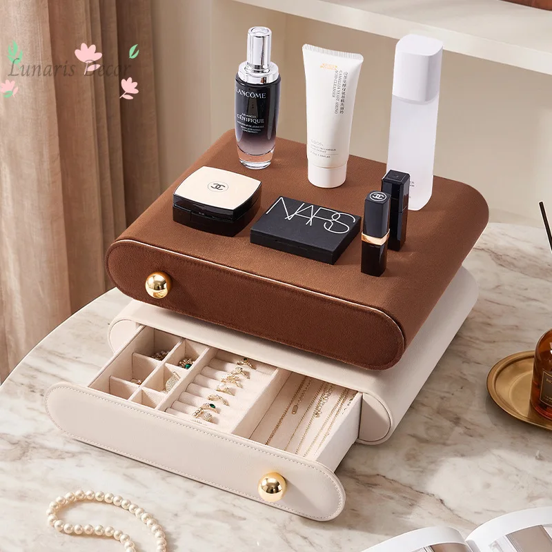 European and American drawer-style jewelry box with large capacity multifunctional combination jewelry box and rings