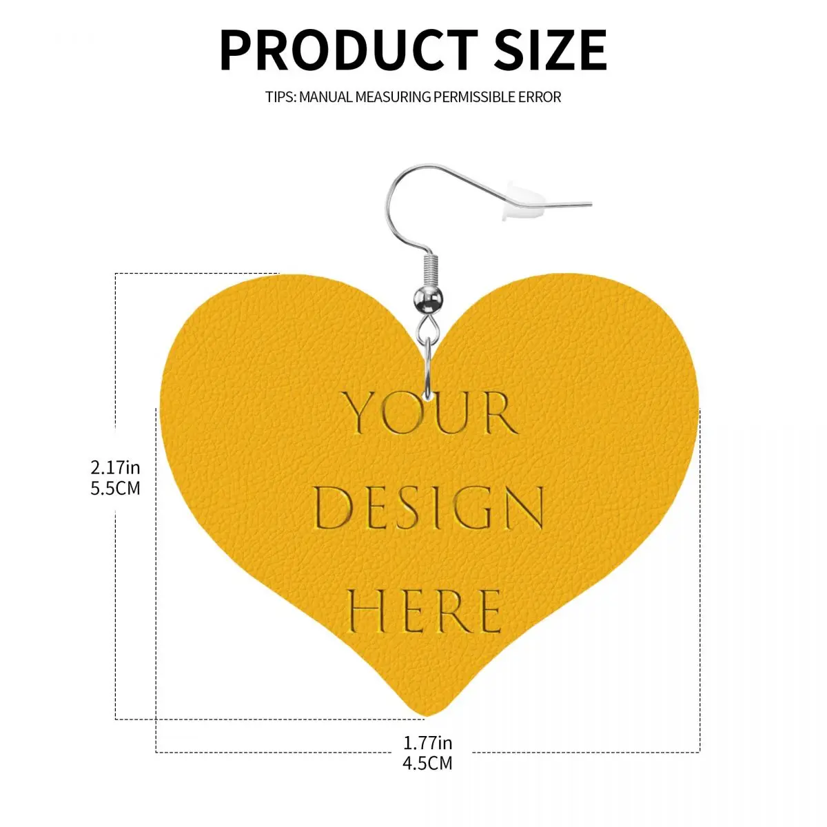 Personalizza la tua foto Logo Stampa testo Orecchini pendenti Orecchini pendenti Orecchini in pelle per le donne Moda il tuo design qui Fai da te per la festa