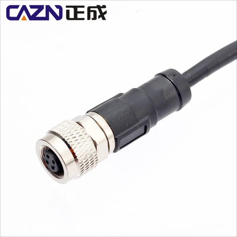 Hot-selling Meters M9 Straight Right Angled 2 3 4 5 6 7 8Pins shielded unshieldedPVC PUR Moulded Leads Female Cable Connector