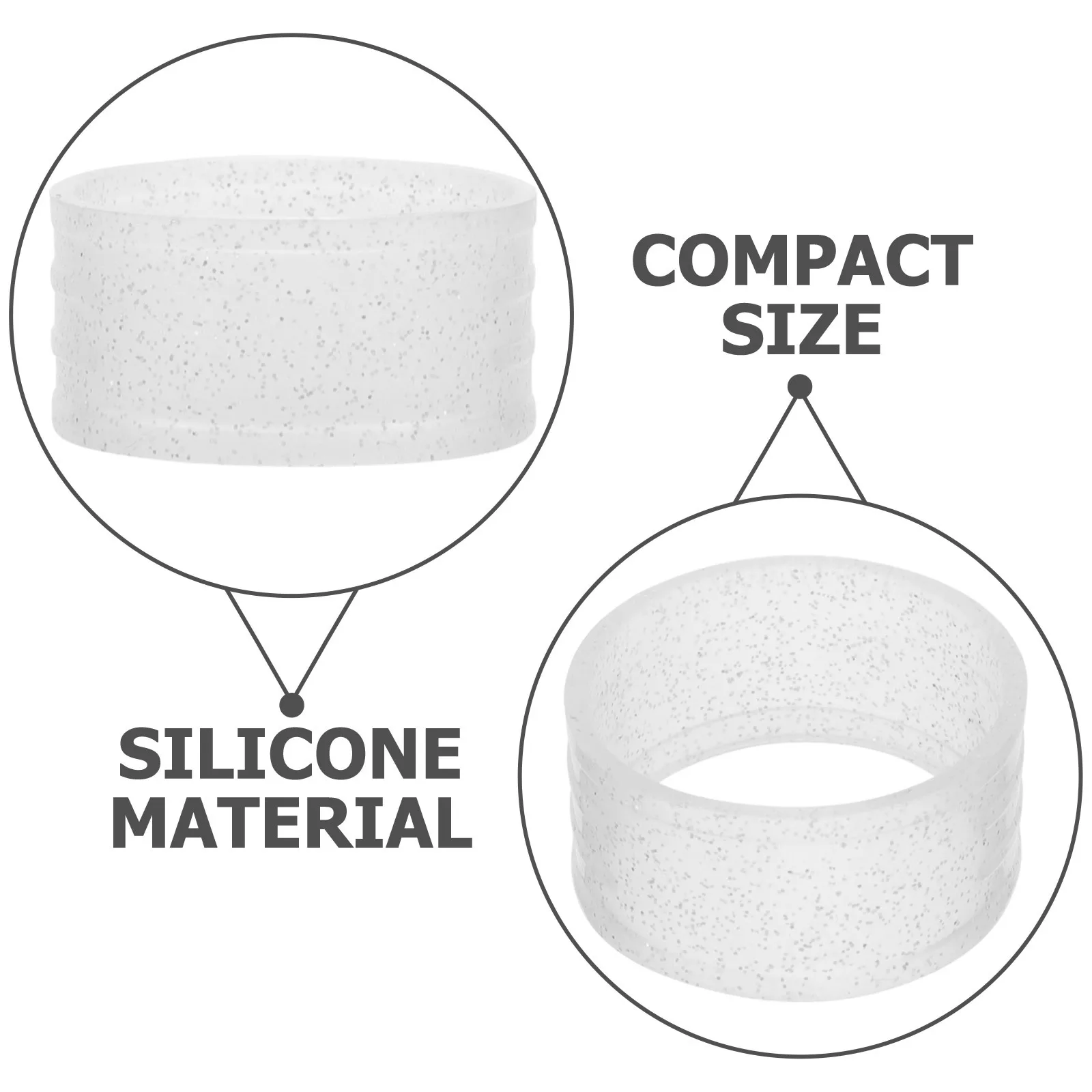 6 قطعة حلقات التنس Overgrip عدم الانزلاق سيليكون مضرب العصابات ل مضرب تنس الريشة قبضة المهنية قابلة لإعادة الاستخدام مضرب قبضة #4