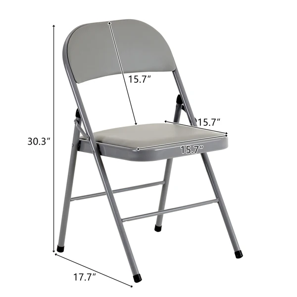 6pcs Stool Backrest Chair Household Folding Chair Portable Computer Chair Training Conference Chair Dining Dormitory Office