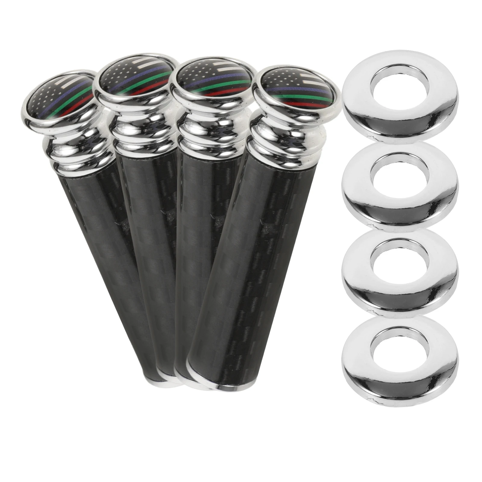 

4 Sets Carbon Fiber Door H Lock Knob Truck Interior Accessories Car Locks Universal Door Pull Pins Lightweight