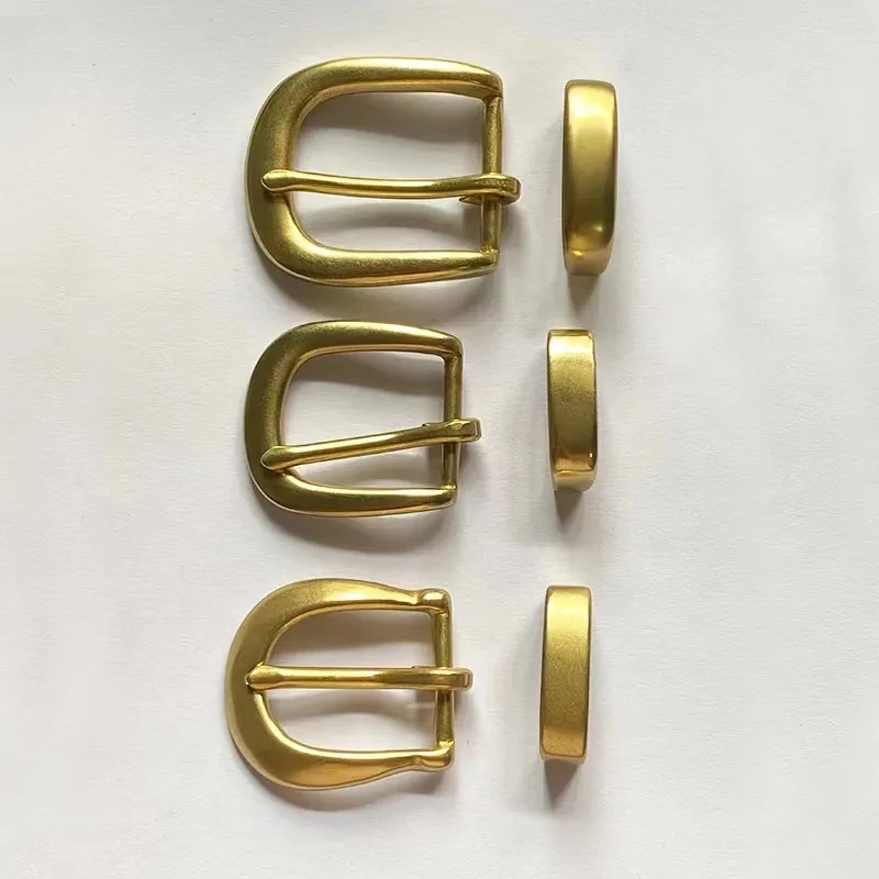 25/30mm solidna mosiężna klamra do paska damska męska metalowa szpilka klamra do ręcznie robiona torba skórzanego paska akcesoria jeansowe
