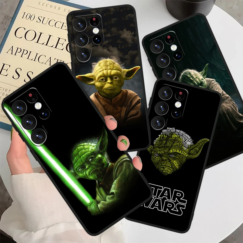 Yodas Concept S-tar W-ars For Samsung S24 S23 S22 S21 S20 FE S10e S10 S9 Ultra Plus Plus Soft Silicone Black Phone Case