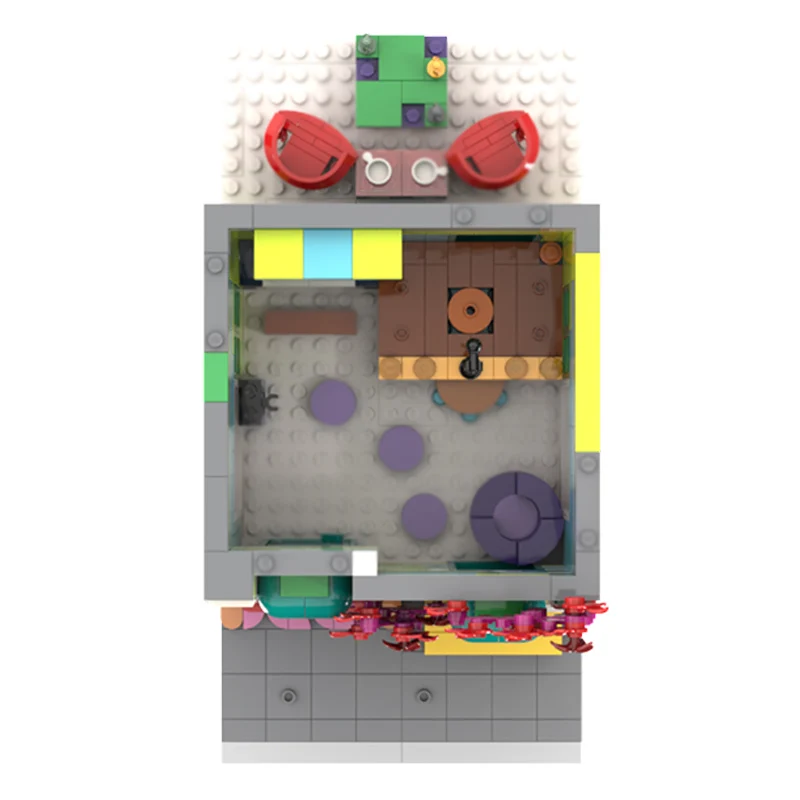 City Street View Model MOC Building Bricks Community Centre Modular Technology Children Holiday Gifts Assemble Toys Suit