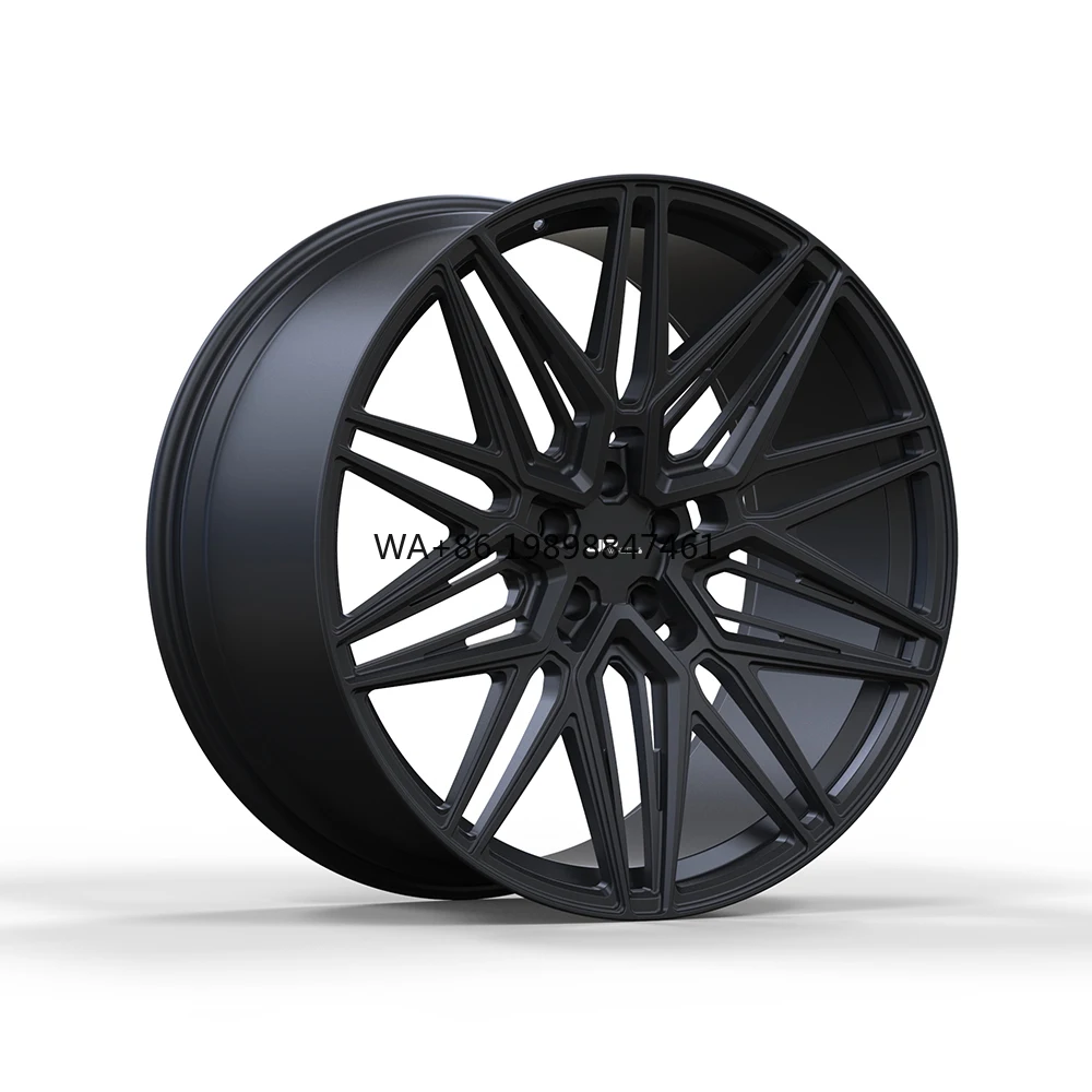 

JPwheels New Concave Design 22 Inch Black Aluminum Alloy Forged Multi Spoke Monoblock Car Wheels 5x112/114.3/120 JM1062