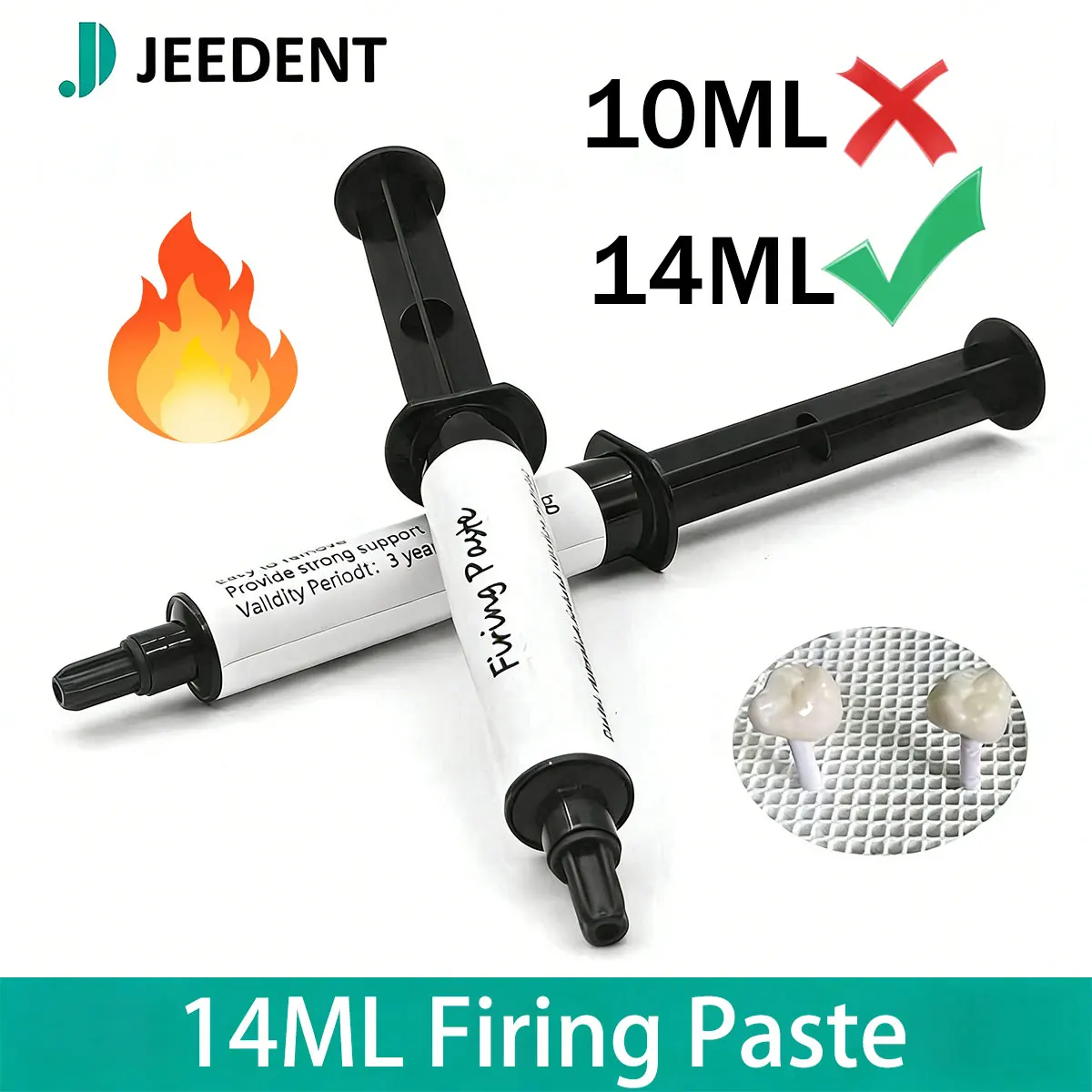 JEEDENT 14ml Dental Firing Paste Sintering Paste for Dental Lab Sintering Furnace Ceramics Paste for Veneer Crown Bridge