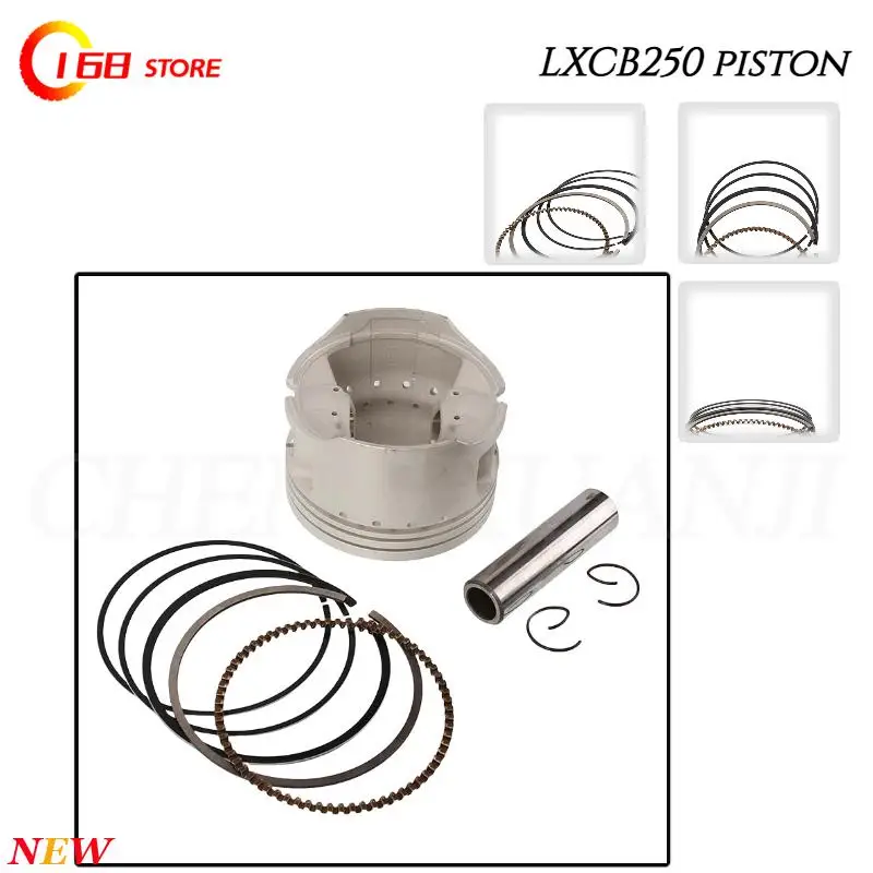 

Motorcycle accessories CB250 water-cooled piston kit 70MM piston sleeve suitable for off-road vehicles ATV