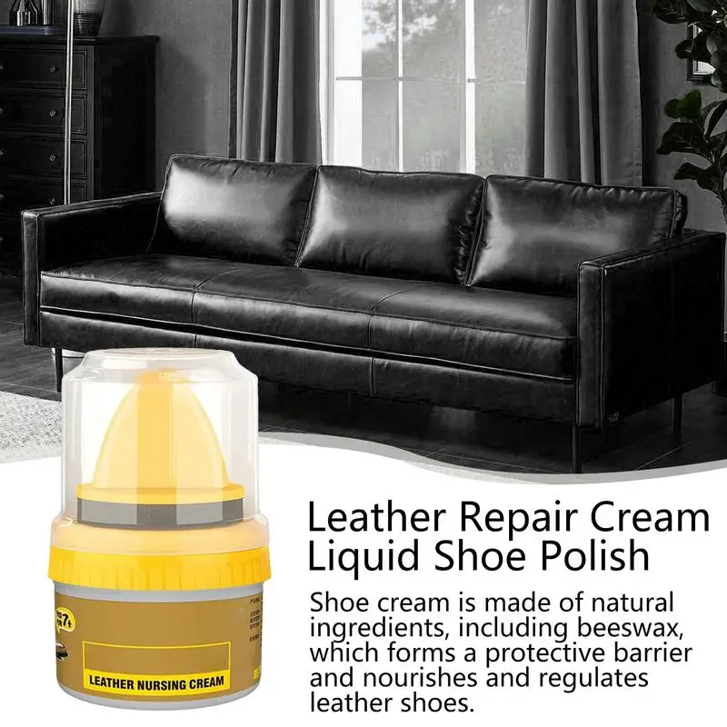 50ml Leather Repair Cream Liquid Shoe Polish Brightening Nursing Cream Nursing Shoes Leather Cleaner Repairing Cream