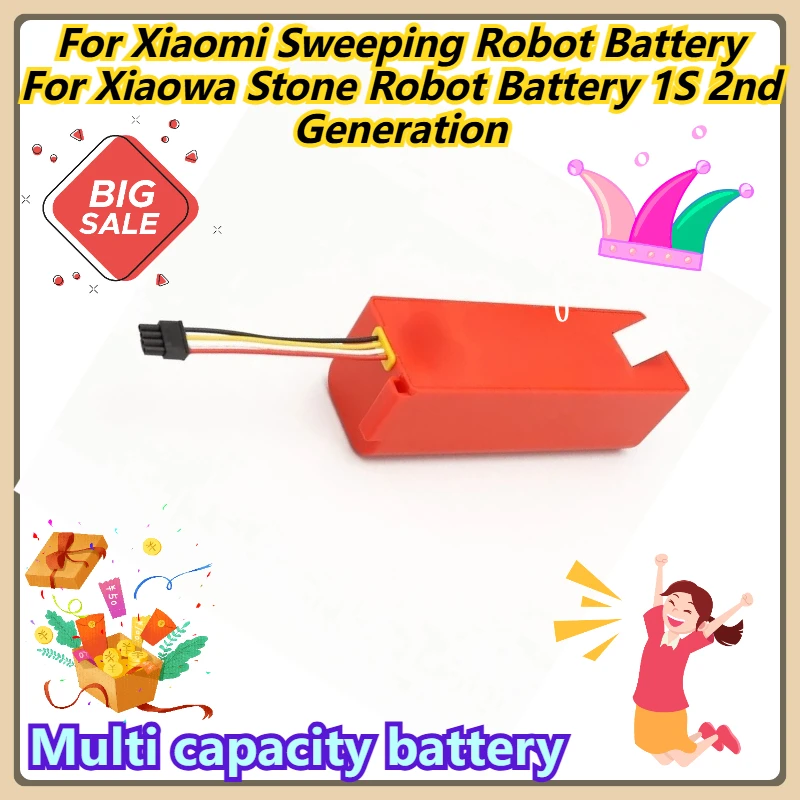 

Multi capacity battery For Xiaomi Sweeping Robot Battery For Xiaowa Stone Robot Battery 1S 2nd Generation