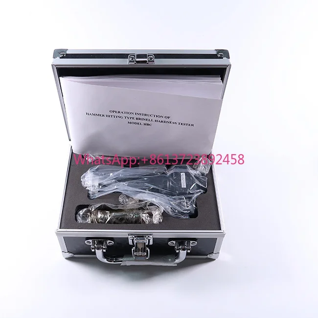 HBC Portable Hammer Hitting Brinell Hardness Tester With Readout Microscope Tool for Metal Steel Brinell Digital Hardness Meter